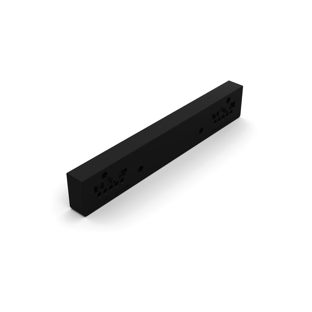 Side spacer for Hack frame, Black plastic, Plastic-Primary