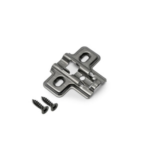 X91/X92 Screw-on Plate, Height 0, Steel, Titanium product photo