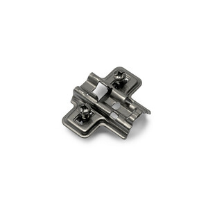 Kreuzmontageplatte X91/X92 mit vormontierten Schrauben und Spreizd&uuml;beln, Durchmesser 5x7.8mm, H&ouml;he 4, Stahl, Titan-Ausf&uuml;hrung Produktfoto