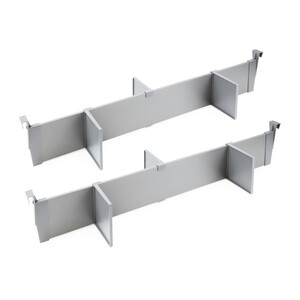 Kit of Accessory divider for inside of Vertex-Concept drawers, 900mm wide, Aluminium and Plastic, Silver painted product photo