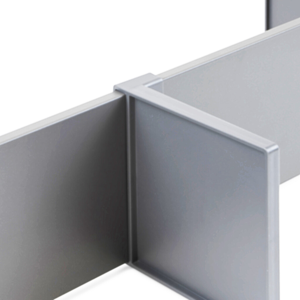 Kit of Accessory divider for inside of Vertex-Concept drawers, 900mm wide, Aluminium and Plastic, Silver painted-8