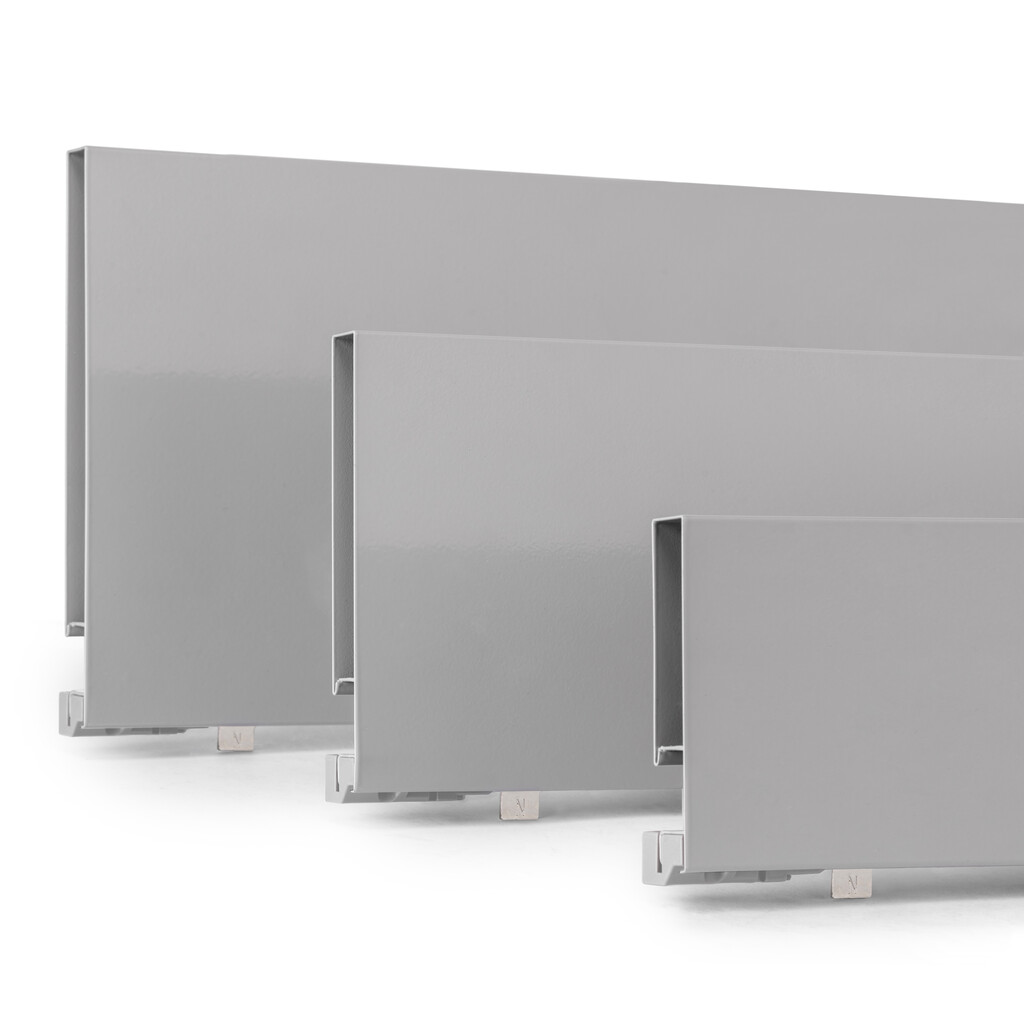 Aussenschublade Vertex 40Kg Höhe 131mm, Tiefe 500mm, Stahl, Lackiert Grau-3