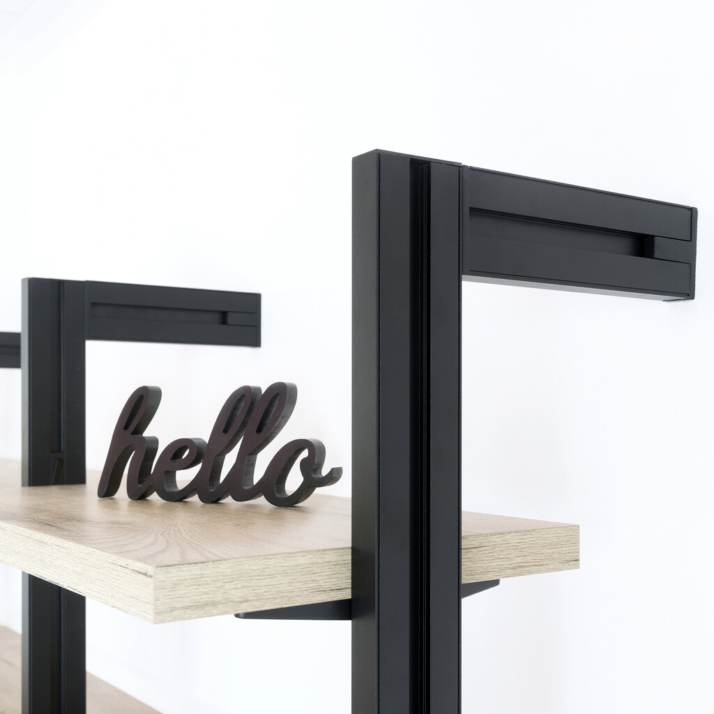 Joint between Zero profiles, Textured black painted, Zamak-3