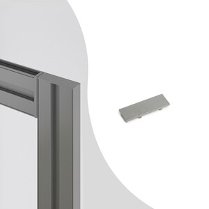 Caches esth&eacute;tiques pour profile Zero, Plastique gris pierre, Plastique photo du produit