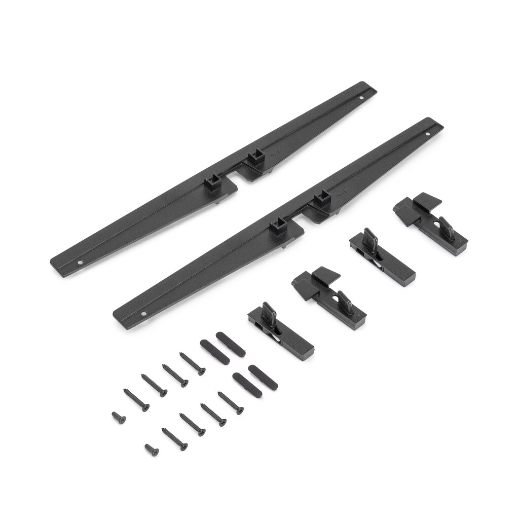 Jeu de Rack Mounting Bracket Set for Zero Modular Frame, Acier and Zamak, Peint en noir texturé-5