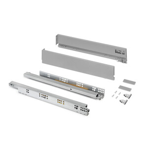 Vertex 60kg External drawer height 93mm, depth 500mm, Steel, Silver painted product photo