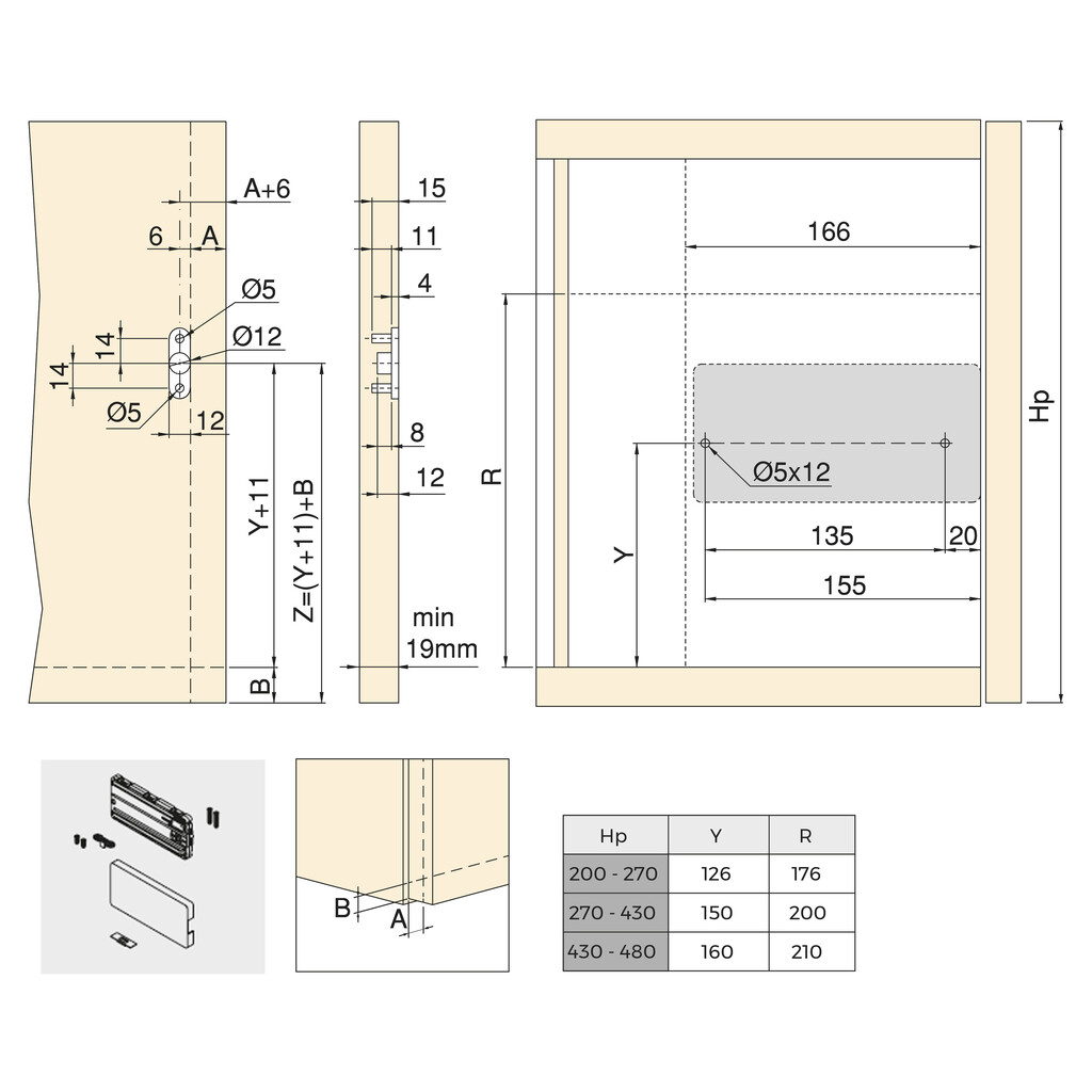 Kit Trimmdeckel und Zubehör Slimwinch, Kunststoff, Schwarz-2
