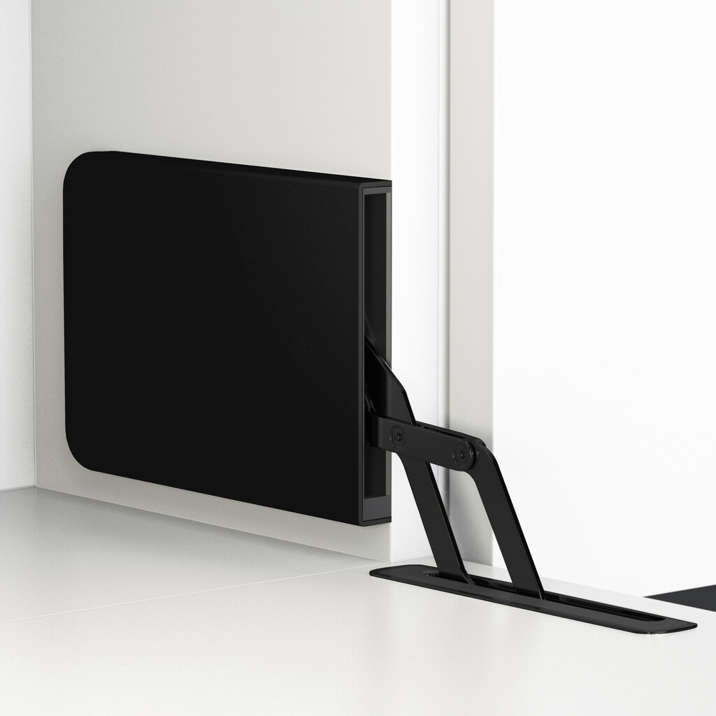 Pair folding door mechanism Unico, Medium, Steel and Zamak, Black zinc plated, Black Zinc plated-9