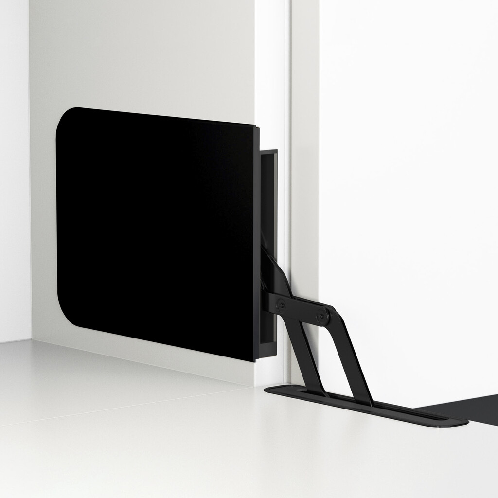 Pair folding door mechanism Unico, Medium, Steel and Zamak, Black zinc plated, Black Zinc plated-11