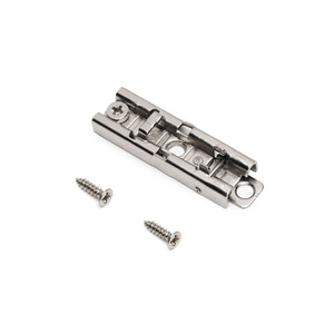 X91/X92 Straight Plate Screw-on with Eccentric Adjustment, Height 4, Steel, Nickel plated product photo