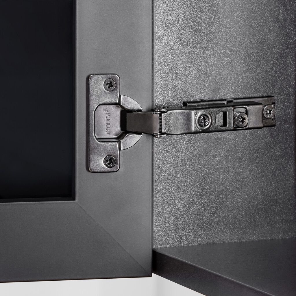 Gerade Ergänzung für Scharnier X91/X92 Zum Anschrauben Scharnier mit Exzenter-Verstellung, 1, Stahl, Titanium-3