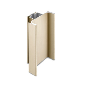 Zentralprofil Gola f&uuml;r K&uuml;chenm&ouml;bel, vertikal, gebogen,, 2,55 m, Aluminium, Gold eloxiert Produktfoto