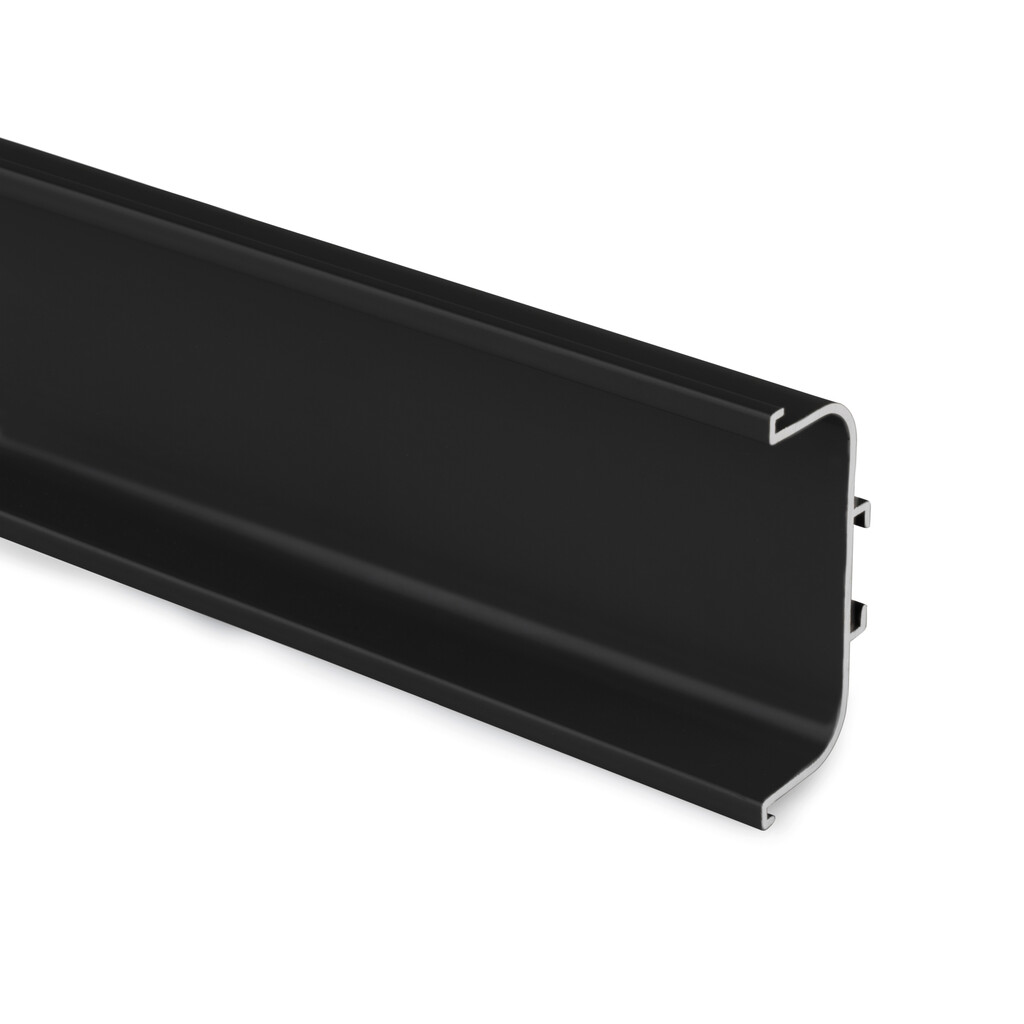 Zentralprofil Gola-R für Küchenmöbel, Länge 2,35 m, Aluminium, Schwarz lackiert-Primary