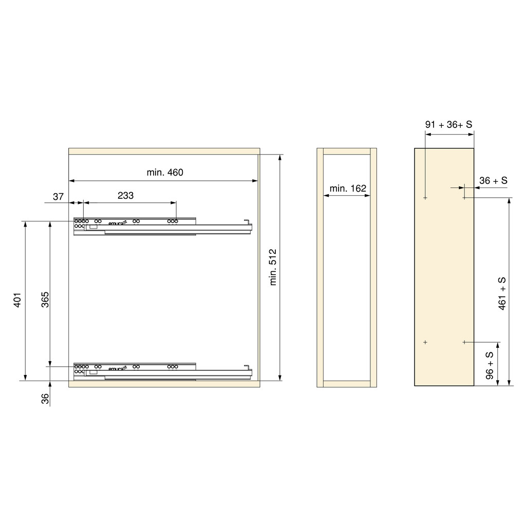 Side Bottle rack pull out with soft closing SupraMax, module 200mm, Steel, Chrome plated-3