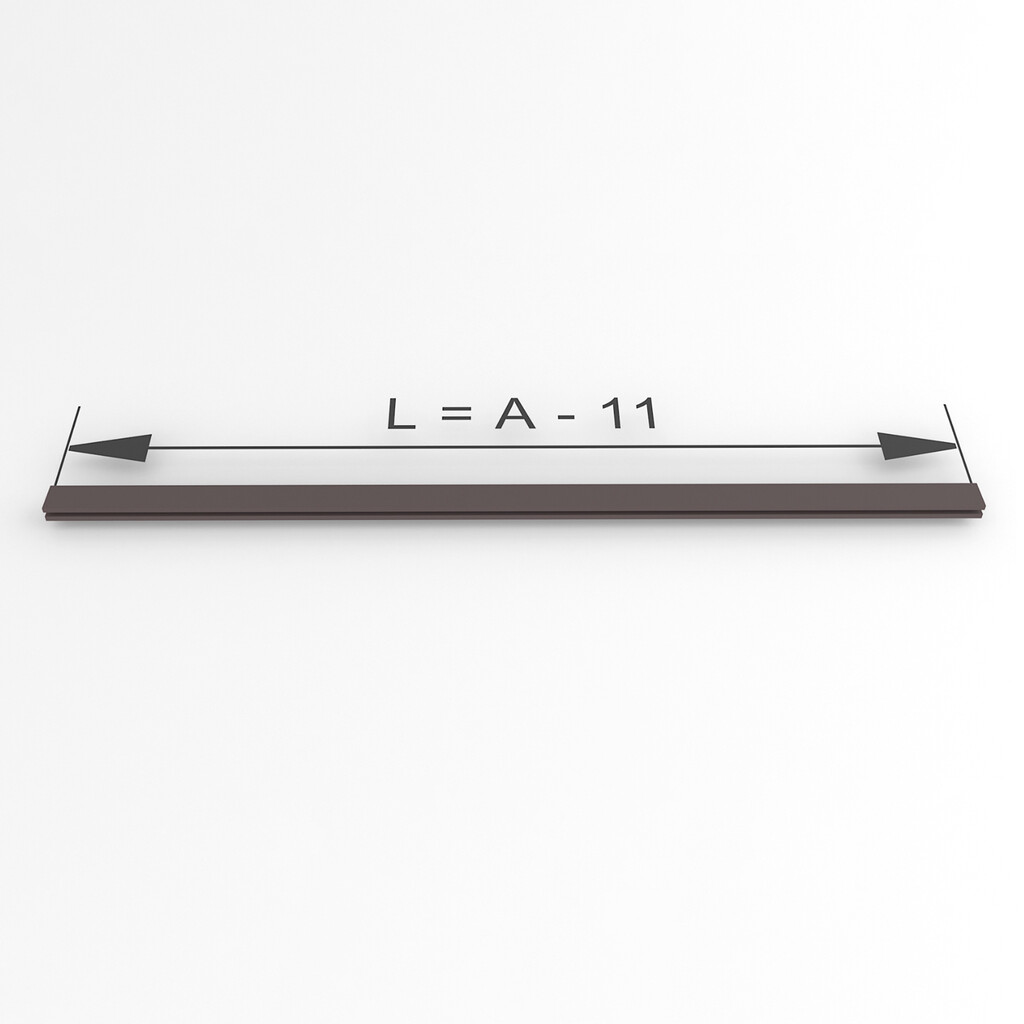 Pair of Luxe Wardrobe Rail Supports Pair, Plastic, Moka Plastic-3