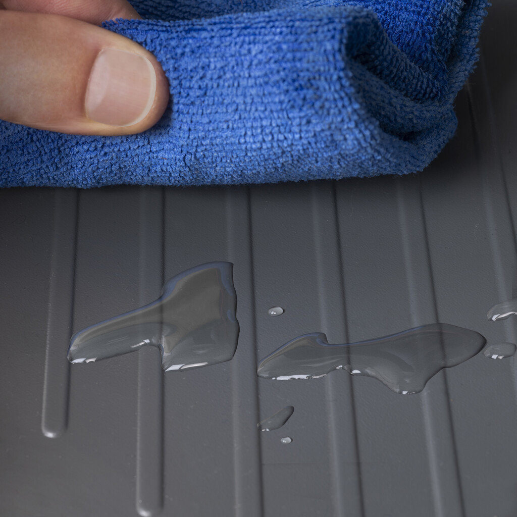 Ochraniacz do mebli kuchennych Sink, M50, 467x580mm, grubość deski 16mm, Możliwość cięcia, Plastik, Szaro-antracytowy-7