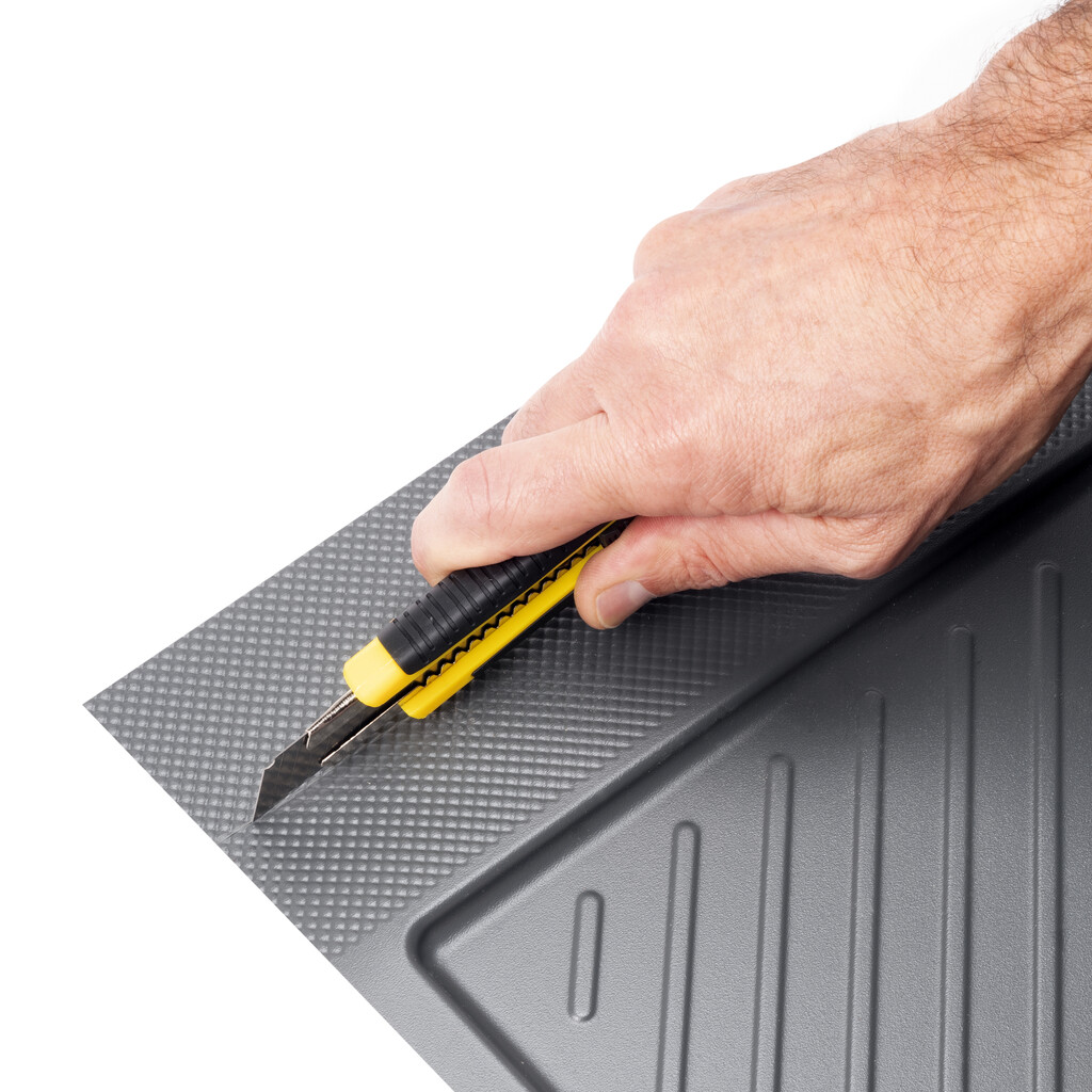 Schutz für Böden von Küchenmöbeln Modell Sink, M60, 567x580mm, Brettstärke 16mm, schneidbar, Kunststoff, Anthrazitgrau-8