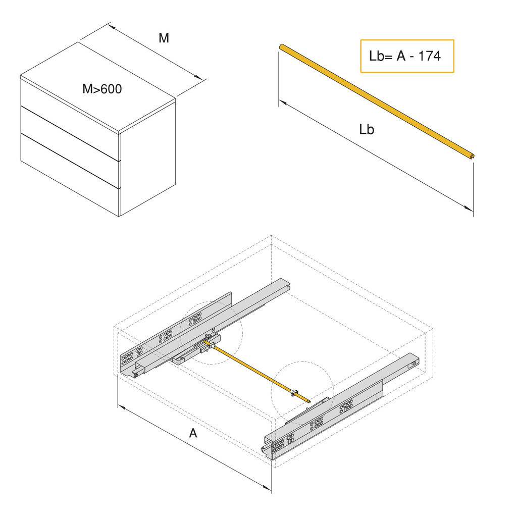 Sincroniser for Vertex runners with Push Sincro 2, Natural aluminium, Aluminium-1