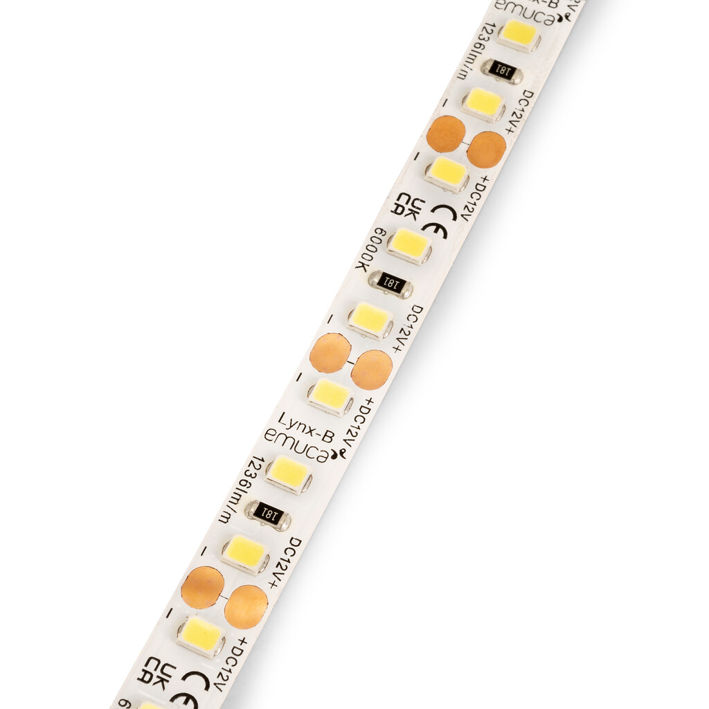 Lynx Basic LED Strip 9,6W/m IP20 (12V DC), length 5m, Natural White light 4.000K, Plastic-Primary