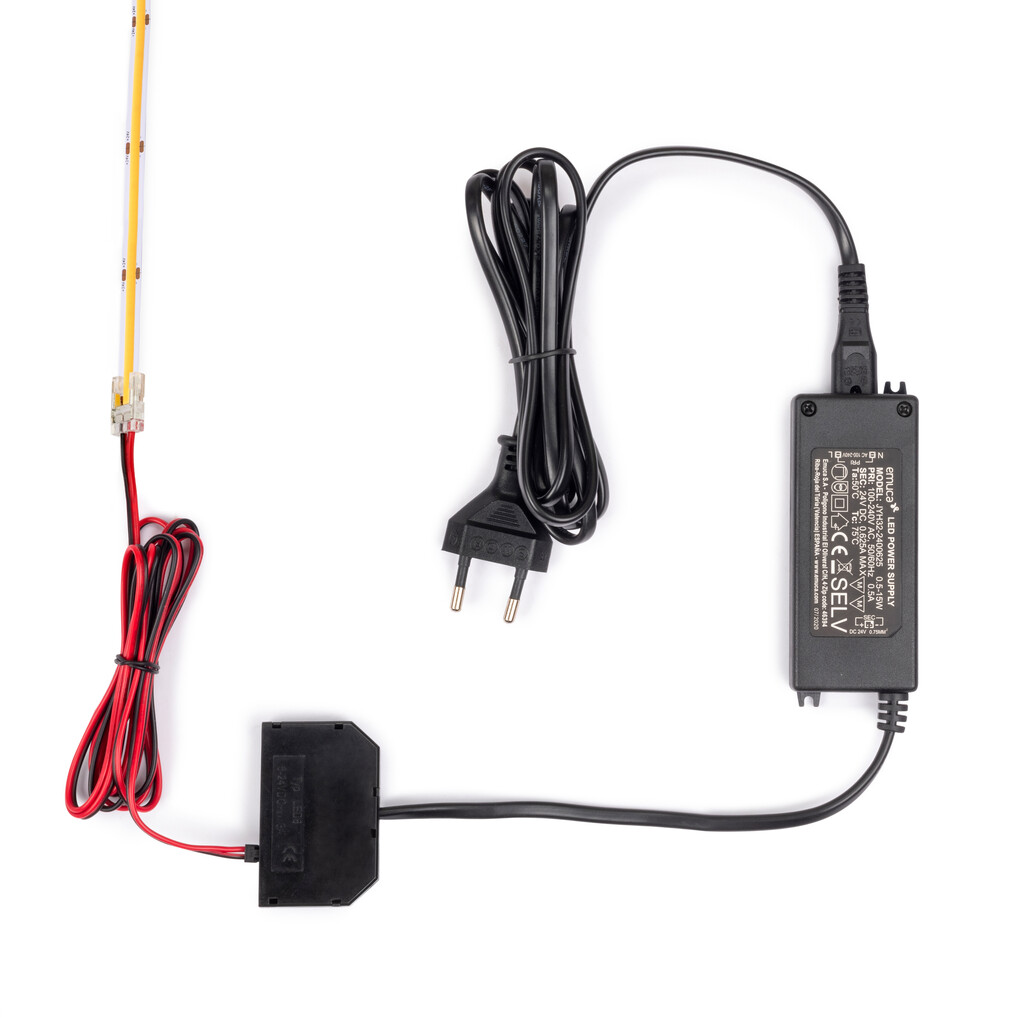 Ruban LED Lynx Premium COB 9,6 W/m IP20 (24V DC), longueur 5m, lumière blanc chaud 2.700K, Plastique-11