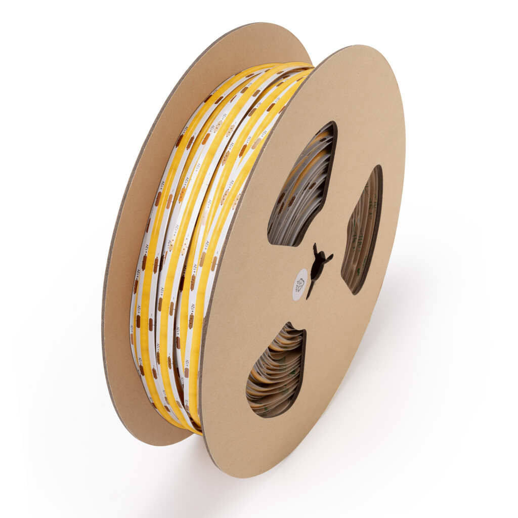 Tira LED Lynx Premium COB 4,8 W/m IP20 (12V DC), longitud 50m, Luz blanca fría 6.000K, Plástico-11