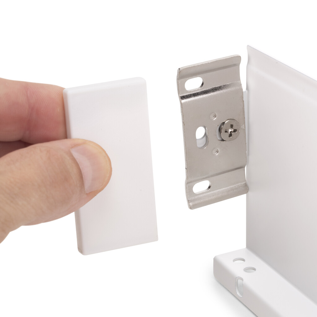 Jeu de côtés pour tiroirs Simplex Hauteur 88mm, profondeur 390mm, Acier, Peint en blanc-7