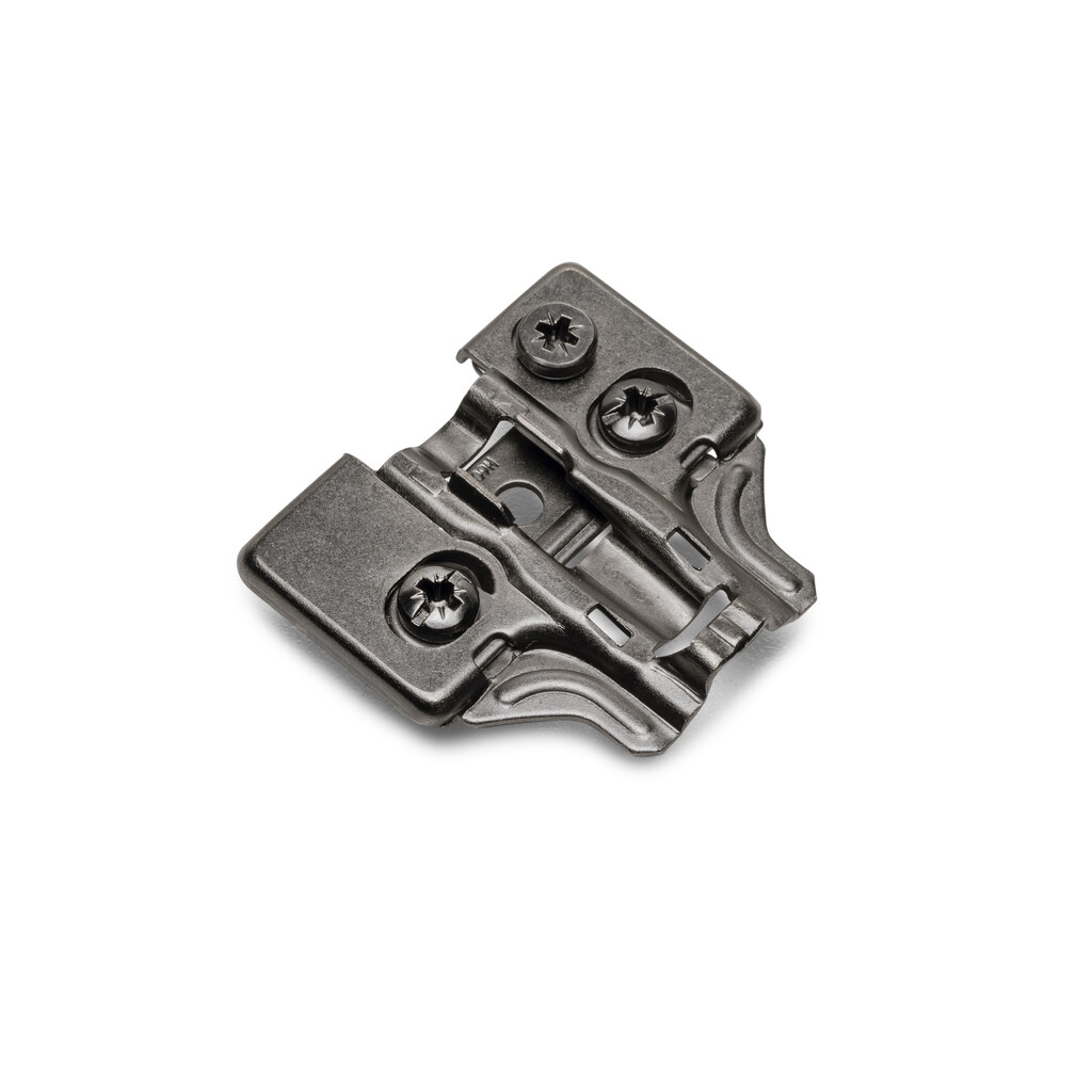 X91/X92 Knock-in Plate with Eccentric Adjustment, Diameter 10x11mm, Height 0, Steel, Nickel plated-Primary