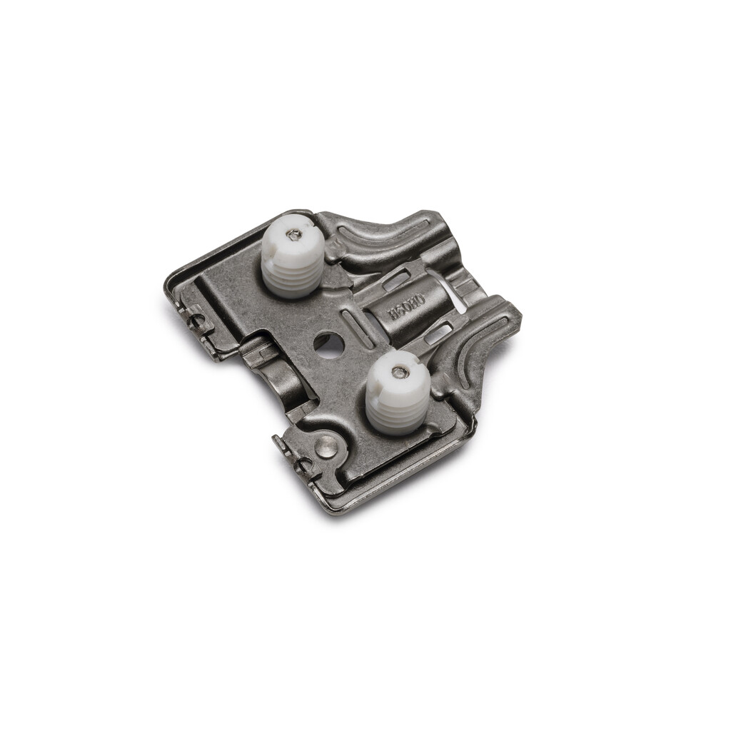 X91/X92 Knock-in Plate with Eccentric Adjustment, Diameter 10x11mm, Height 0, Steel, Nickel plated-2