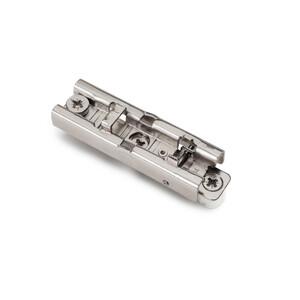 X91/X92 Straight Plate, Knock-in with Eccentric Adjustment, Diameter 10x10mm, Height 4, Steel, Nickel plated product photo