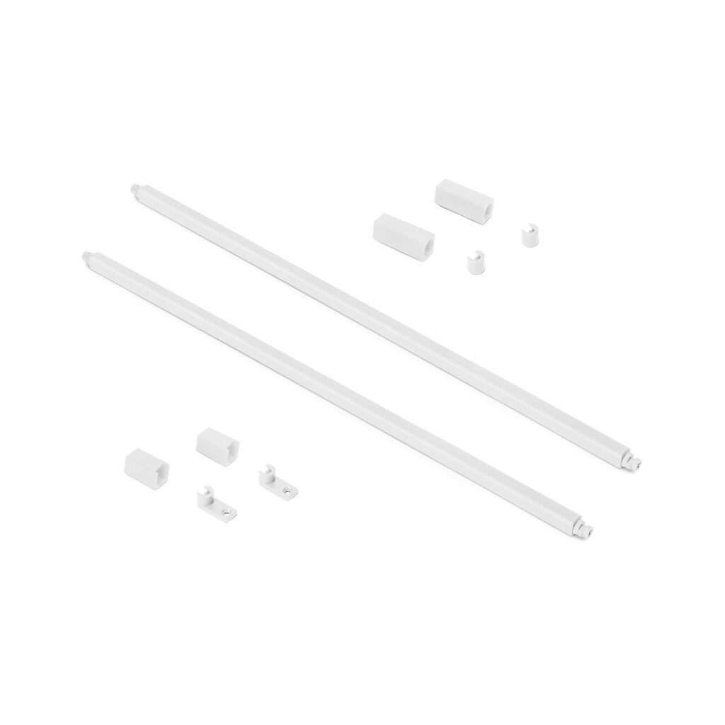 Set of gallery rails for Simplex drawers, 440, White painted, Steel-Primary