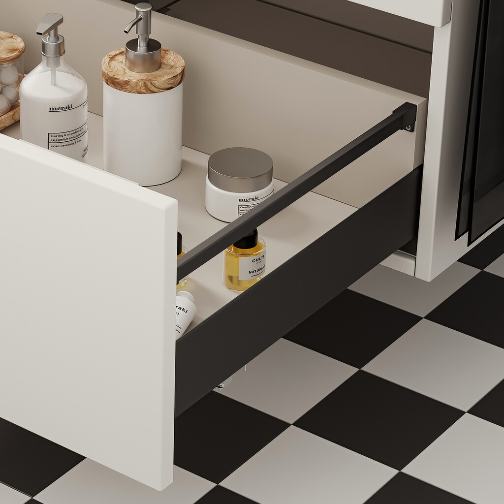 Satz Relings für Schubladen Simplex, 490, Weiß, Stahl-2