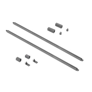 Paire de tringles de rehausse pour tiroir Simplex, 490, Gris anthracite, Acier photo du produit