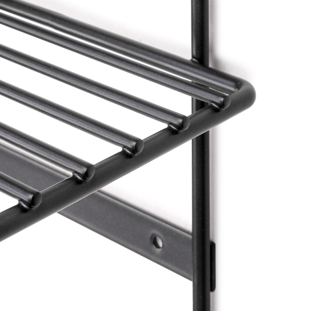 Halter für Bügeleisen und Bügelbrett, Stahl, Grau anthrazit-6