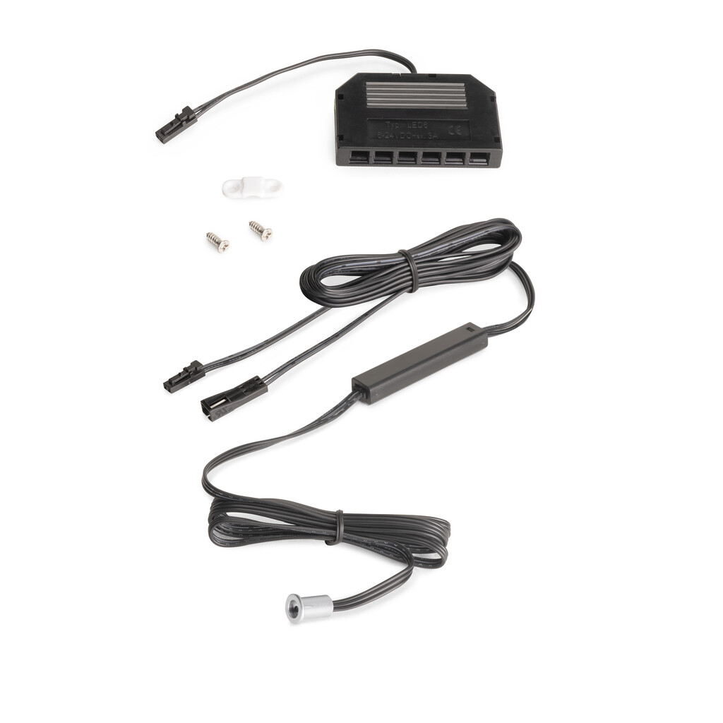 Sensor LED Point door SIMPLE (proximidade) (12V DC) (24V DC) MINILED, Plástico, Pintado alumínio-Primary