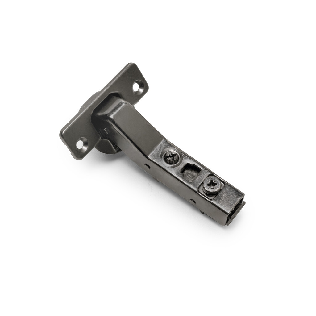 X91 45 degree hinge with soft closing, Screw-on, Steel, Titanium-3