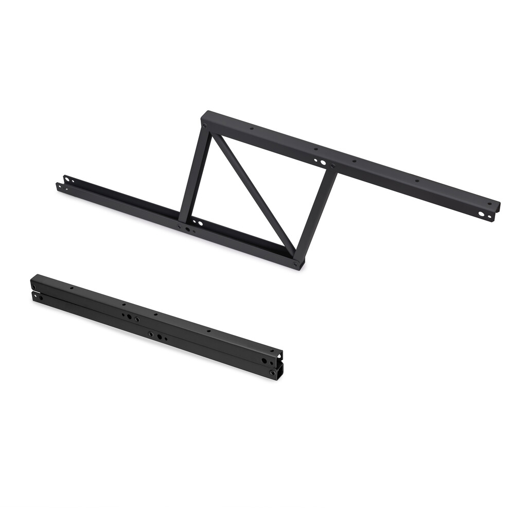 Set of lift-up mechanisms for coffee tables, allows table to be raised 192mm, Steel, Black painted-11