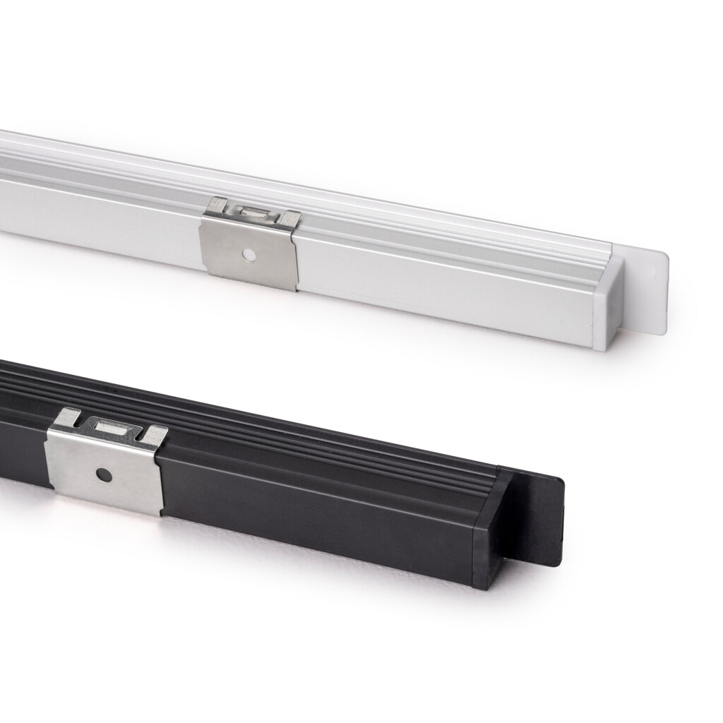 Accessoires pour luminaires LED à encastré Pyxis, longueur 1,5m, Plastique, Gris-5
