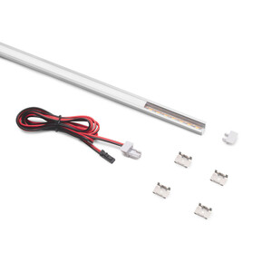 Luminaria LED para empotrar Pyxis (24V DC), longitud 2.9m, luz blanca c&aacute;lida 2.700K, Aluminio y Pl&aacute;stico, Anodizado mate foto del producto