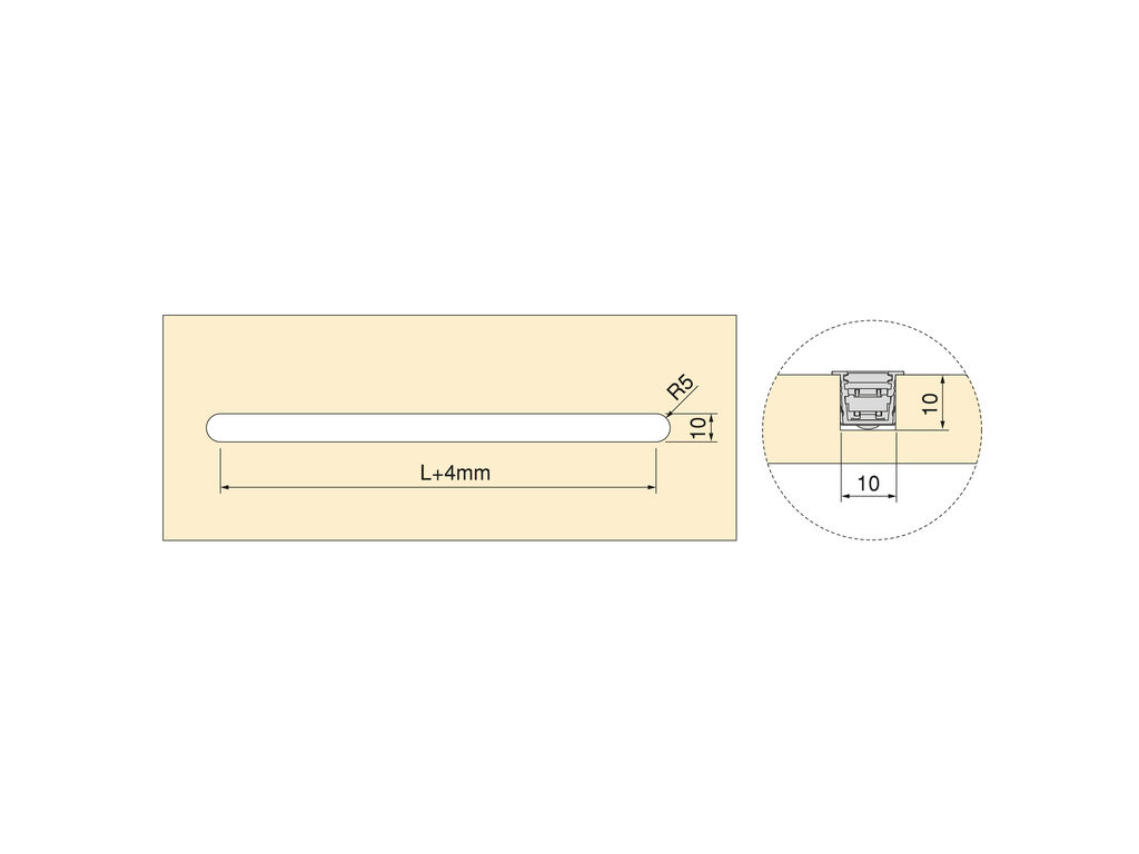 Pyxis recessed LED luminaire (24V DC) | Emuca 