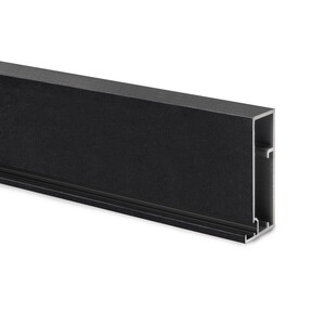 Profil f&uuml;r die Herstellung von Schrankt&uuml;ren Plus 11, 3,9 m, Tiefschwarz lackiert, Aluminium Produktfoto