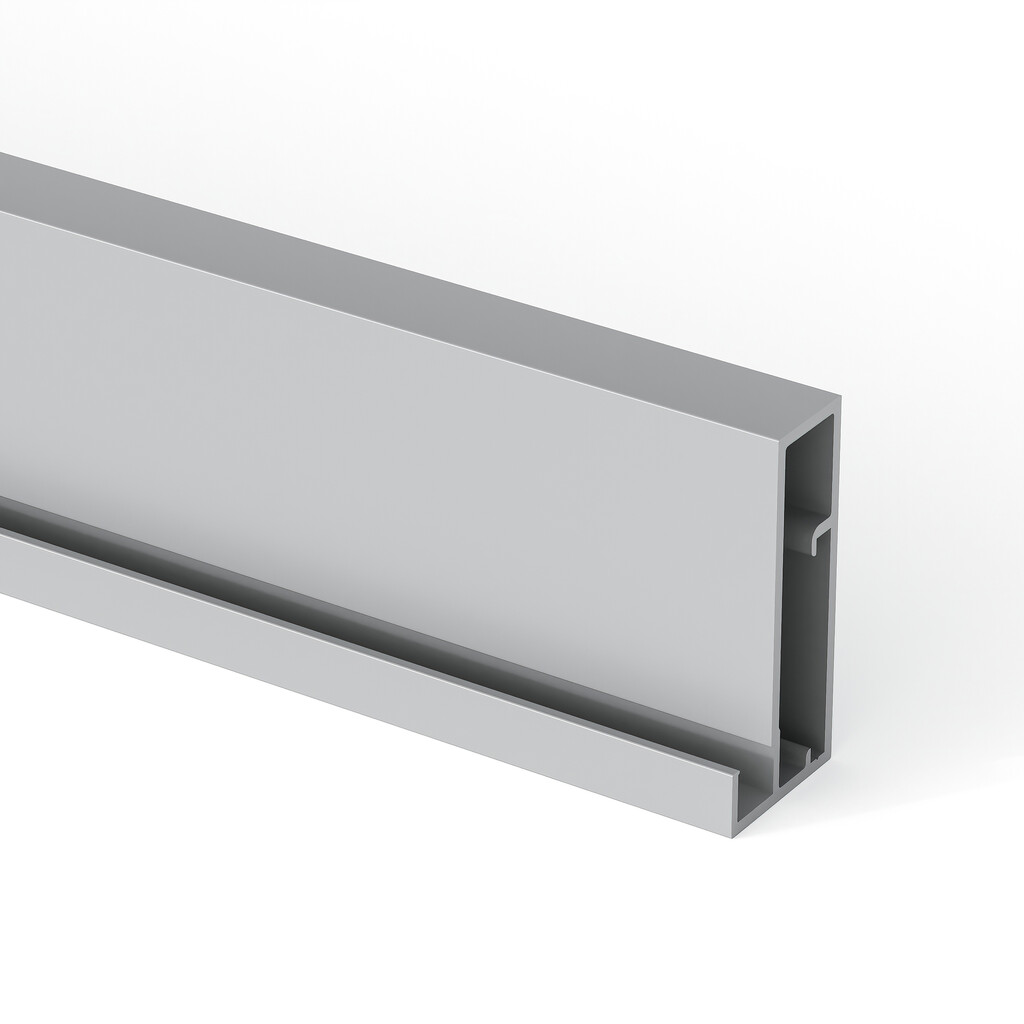 Profil für die Herstellung von Schranktüren Plus 4, 3,9 m, Matt eloxiert, Aluminium-Primary