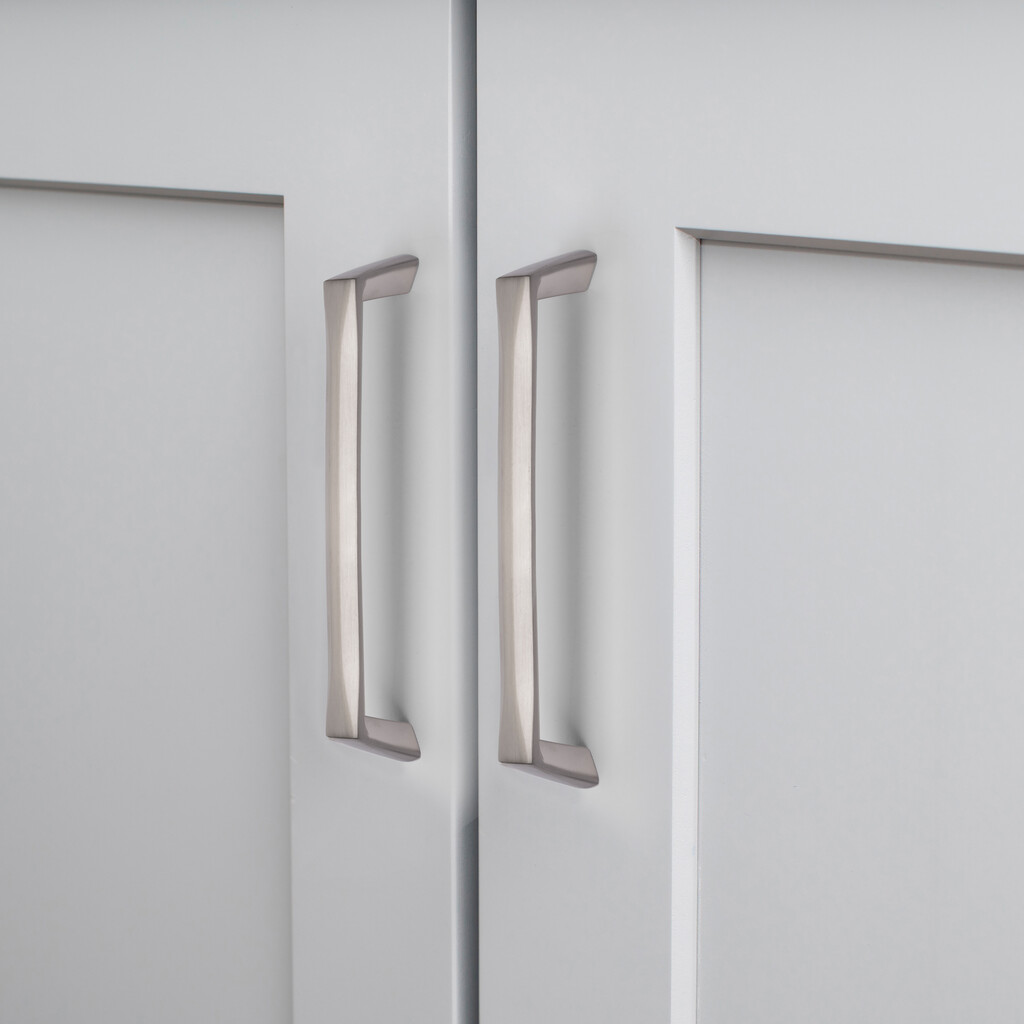 Maniglia per mobili Cantón, L142mm, interasse 128mm, Zama, Nichel satinato-2