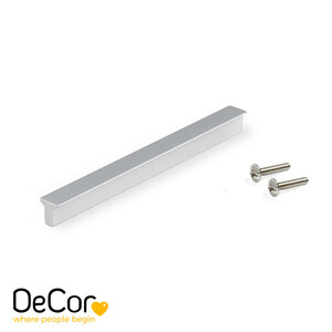 Furniture handle Algemesi, L116mm, 96mm interaxis, Aluminium, Matt anodized product photo