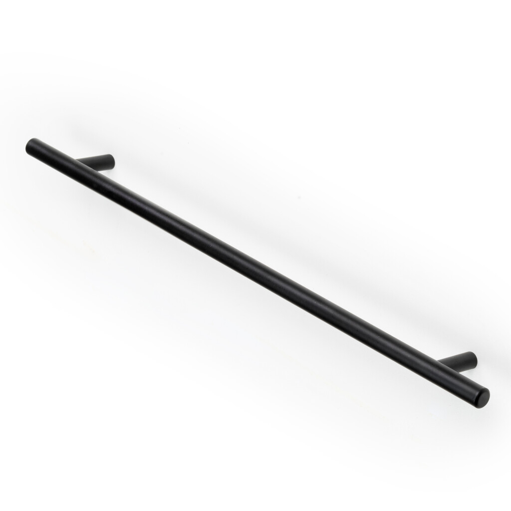 Furniture handle Orlando, L336mm, 256mm interaxis, Steel, Black painted-10