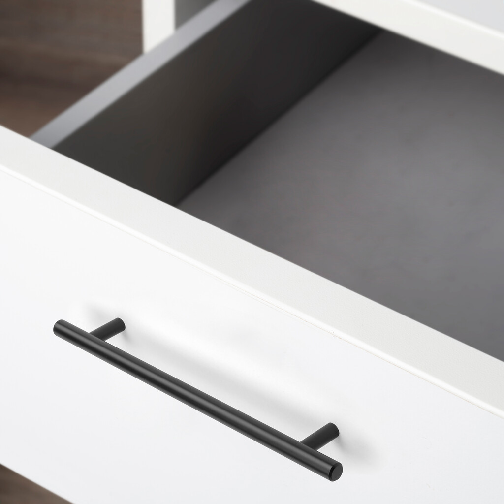 Furniture handle Orlando, L336mm, 256mm interaxis, Steel, Black painted-2