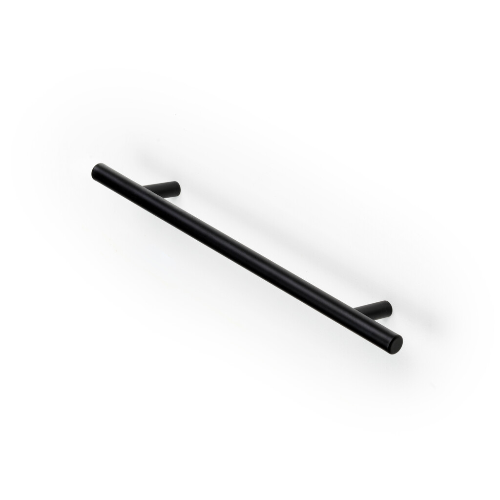 Poignée pour meubles Orlando, L210mm, entraxe 160mm, Acier, Peint en noir-10