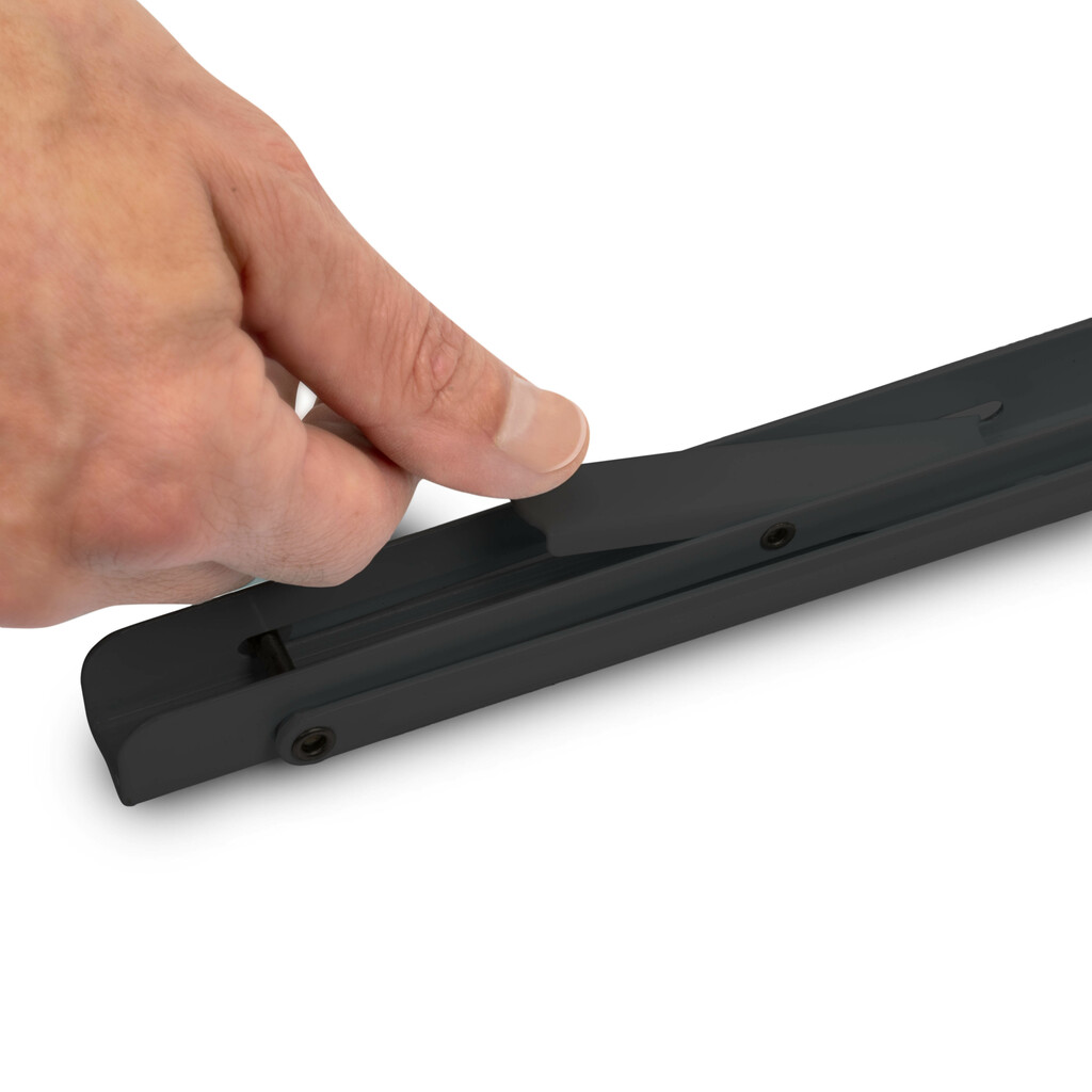 Satz Klappbarer Stützen, Länge 403mm, Stahl, Schwarz lackiert-7