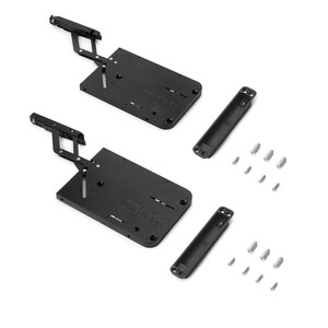 Pair of lift-up door mechanism Unico, High, Steel and Zamak, Black zinc plated product photo