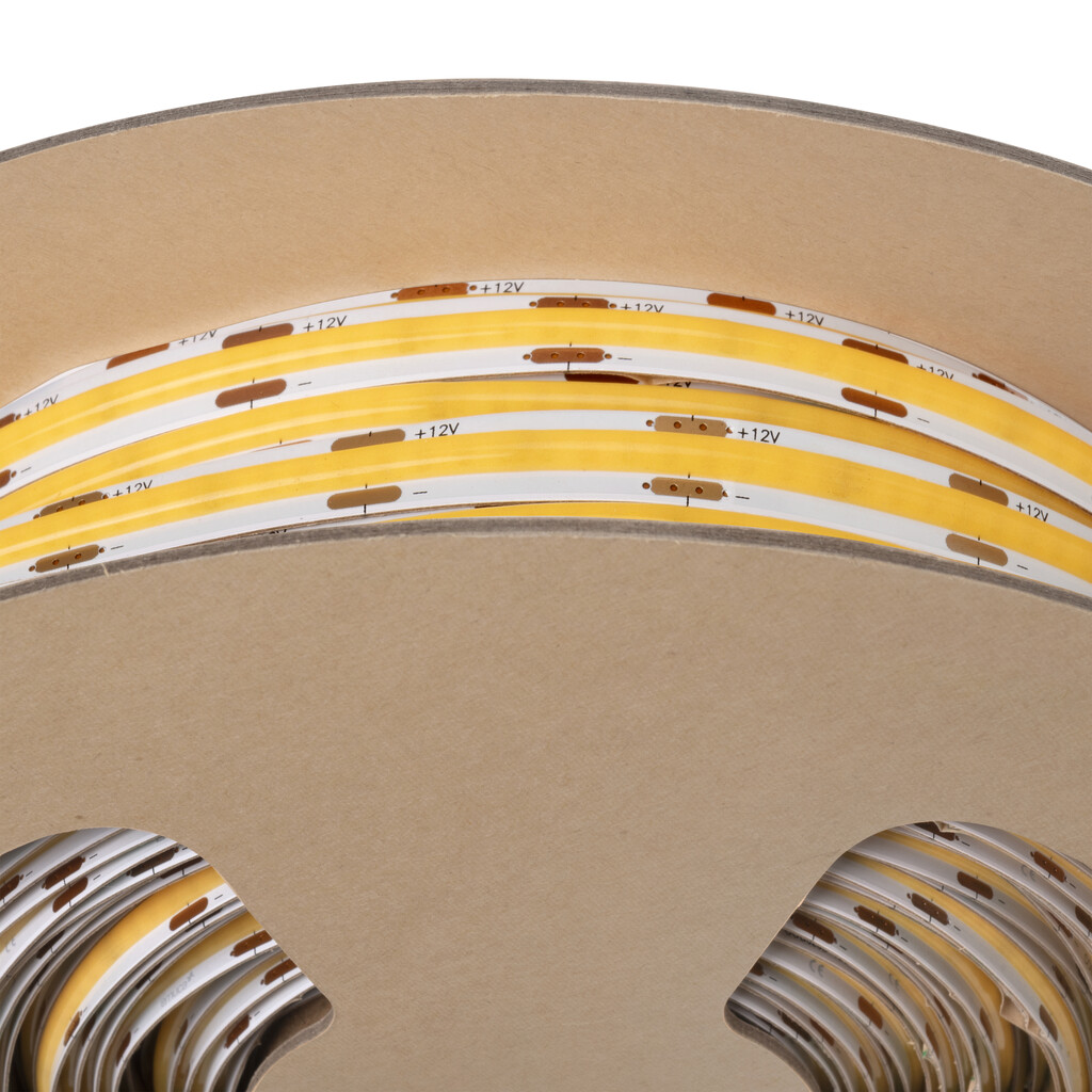 LED Streifen Lynx Premium COB 4,8 W/m IP20 (12V DC), Länge 50m, warmweißes Licht 2.700K, Kunststoff-12