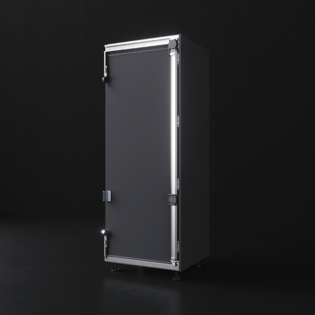 Jeu de ferrure PUSH Concepta3 pour portes coulissantes, à droite, Acier et Aluminium et Plastique-5